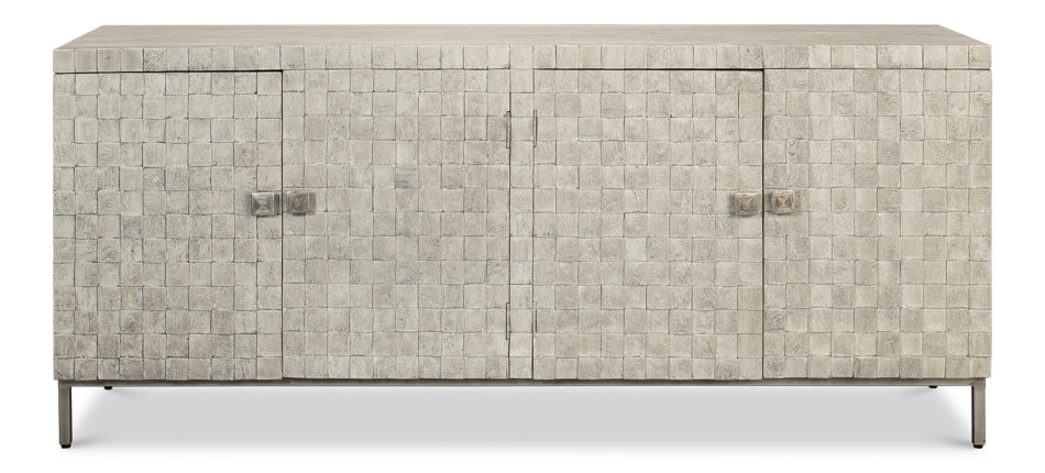 American Home Furniture | Sarreid - Cubist Four Door Sideboard