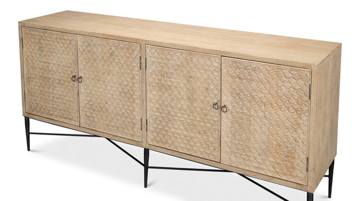 American Home Furniture | Sarreid - Archie Four Door Sideboard