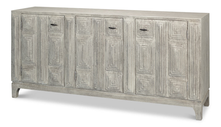 American Home Furniture | Sarreid - Rafina Three Door Sideboard