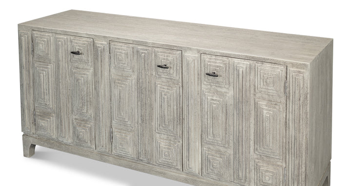 American Home Furniture | Sarreid - Rafina Three Door Sideboard