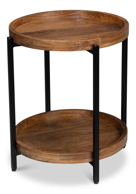 Sarreid Profile Round End Table ACCENT TABLES