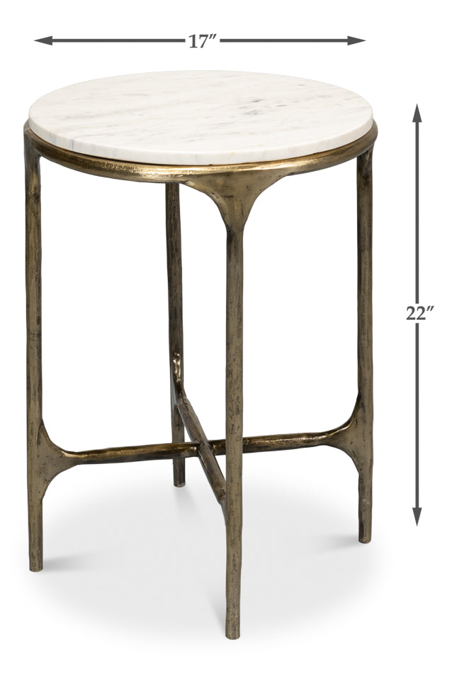 American Home Furniture | Sarreid - Gimlet Round End Table