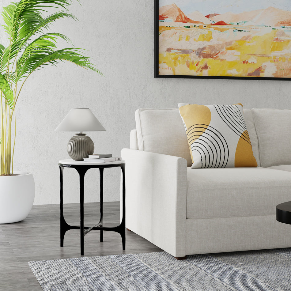 American Home Furniture | Sarreid - Anapa Round End Table