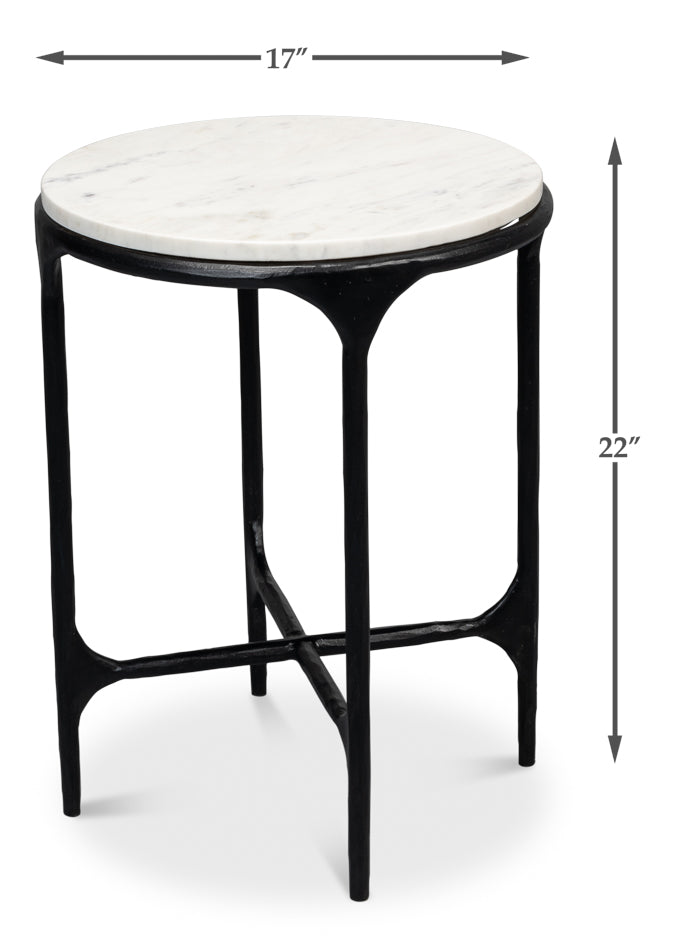 American Home Furniture | Sarreid - Anapa Round End Table