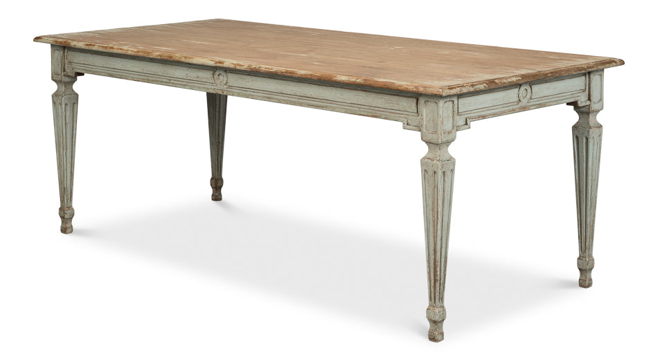 American Home Furniture | Sarreid - Elise Dining Table - Sage