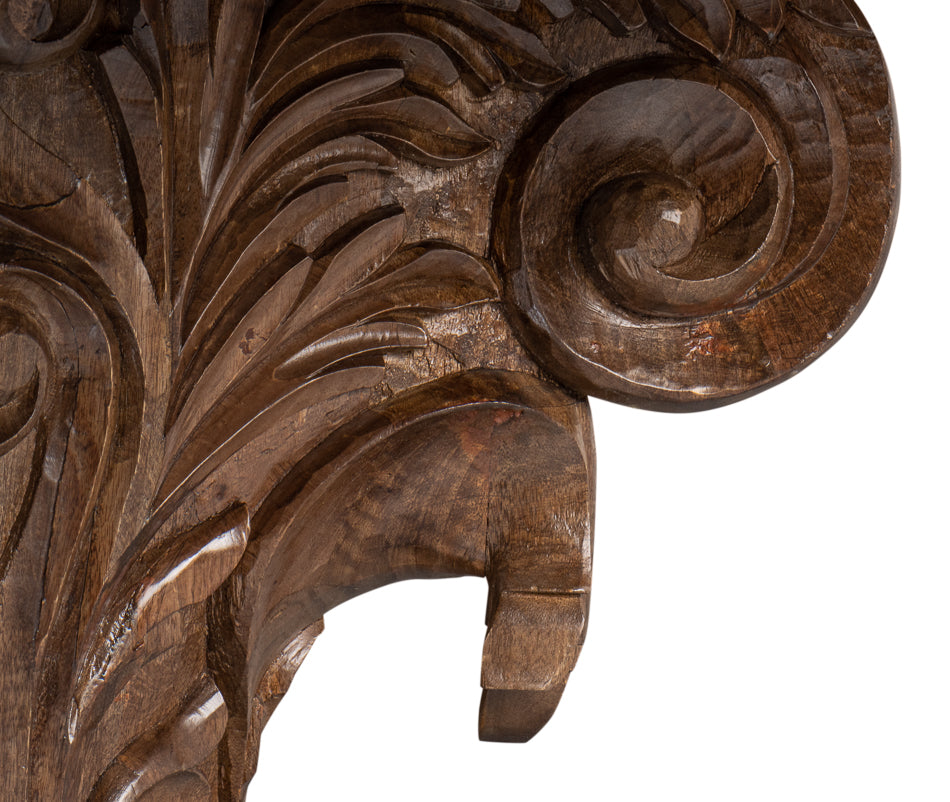 American Home Furniture | Sarreid - Hestia Carved Round Dining Table