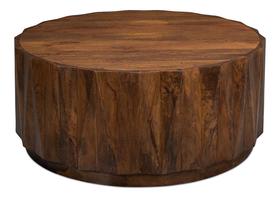 Sarreid Denali Round Cocktail Table COFFEE TABLES