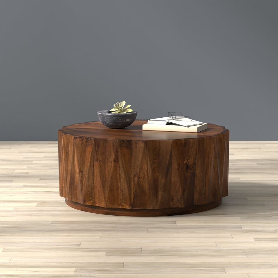 American Home Furniture | Sarreid - Denali Round Cocktail Table