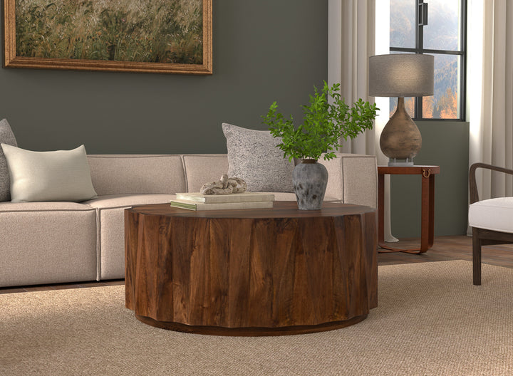 American Home Furniture | Sarreid - Denali Round Cocktail Table