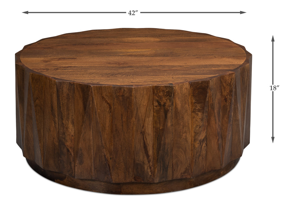 American Home Furniture | Sarreid - Denali Round Cocktail Table