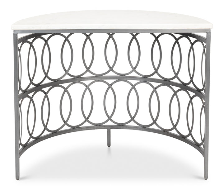 American Home Furniture | Sarreid - Olympia Demilune Table