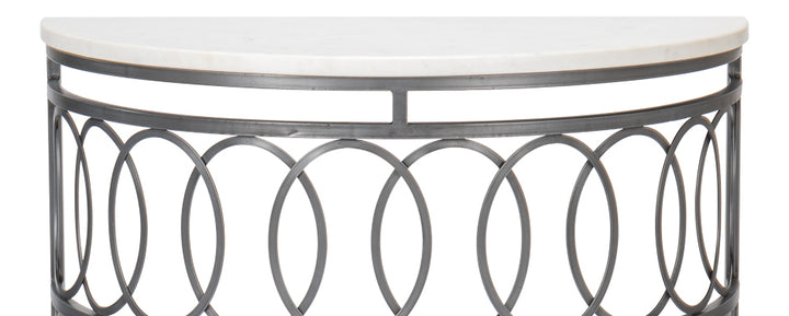 American Home Furniture | Sarreid - Olympia Demilune Table