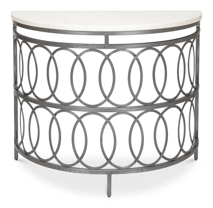 American Home Furniture | Sarreid - Olympia Demilune Table