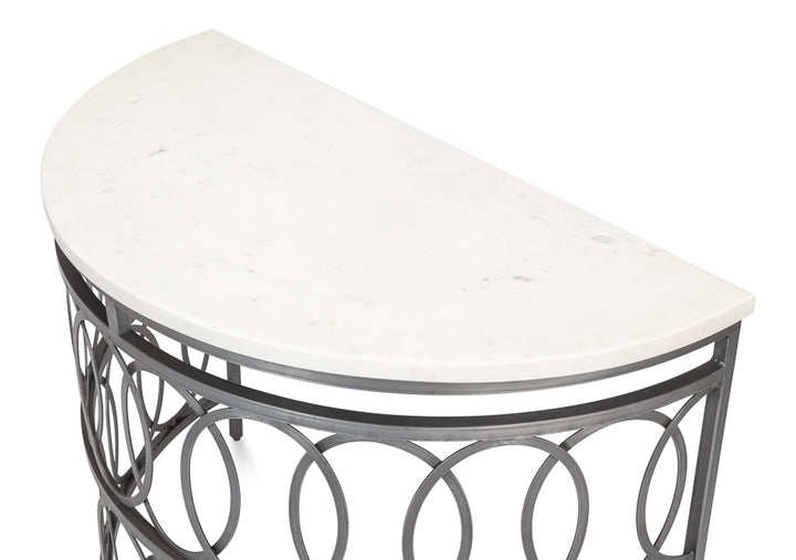 American Home Furniture | Sarreid - Olympia Demilune Table