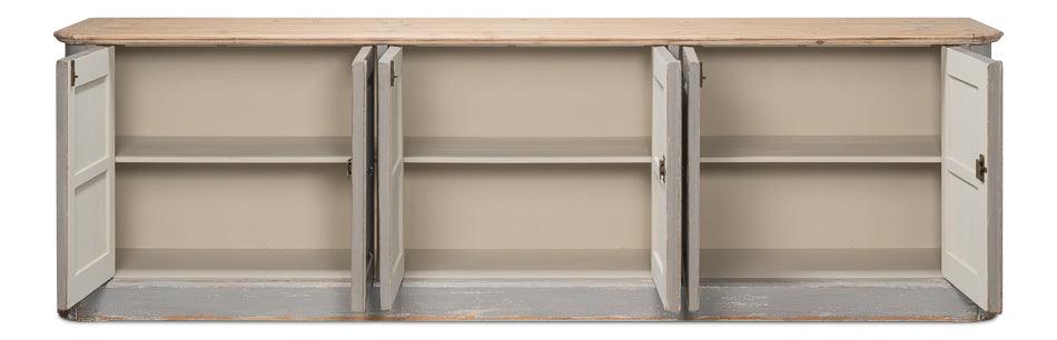 Karlsson Antique Swedish Grey Sideboard - Thumbnail 2