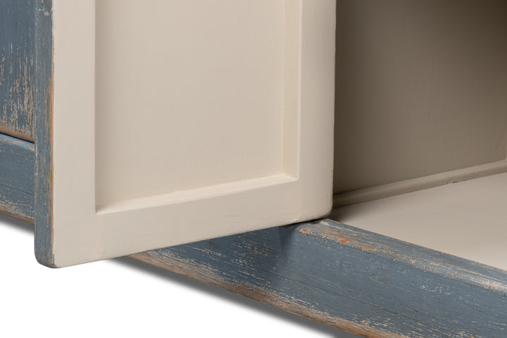 American Home Furniture | Sarreid - Eight Is Enough Sideboard - Blue/Grey