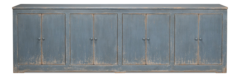 American Home Furniture | Sarreid - Eight Is Enough Sideboard - Blue/Grey