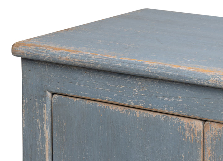 American Home Furniture | Sarreid - Eight Is Enough Sideboard - Blue/Grey