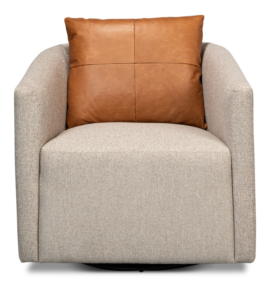 American Home Furniture | Sarreid - Bronson Swivel Chair