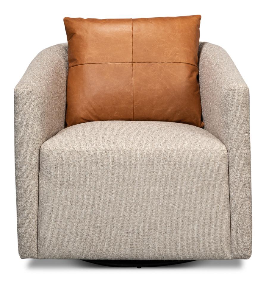 Sarreid Bronson Swivel Chair ACCENT + LOUNGE CHAIRS