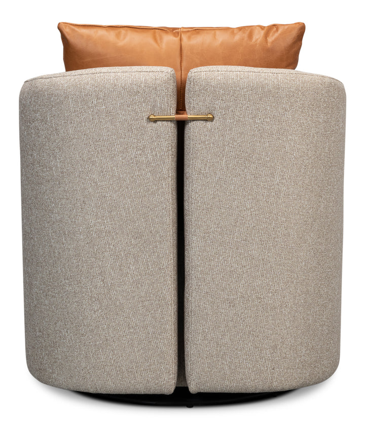 American Home Furniture | Sarreid - Bronson Swivel Chair