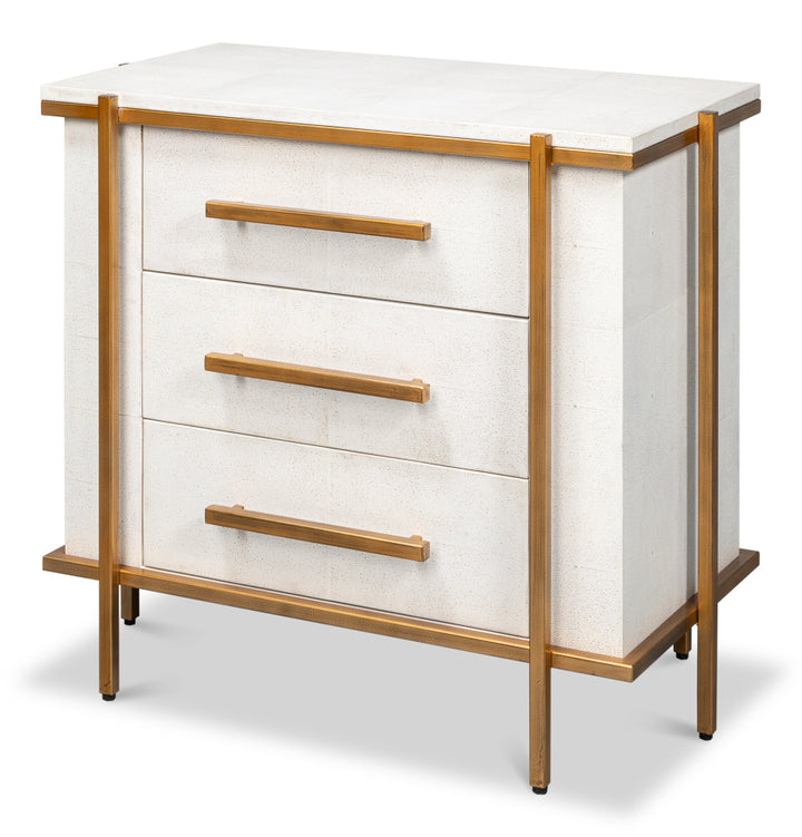 American Home Furniture | Sarreid - Blakely Night Stand - Osprey White