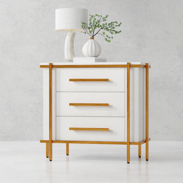 American Home Furniture | Sarreid - Blakely Night Stand - Osprey White