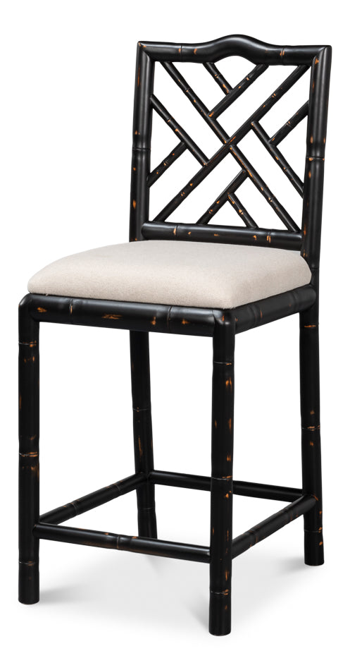 American Home Furniture | Sarreid - Brighton Counter Stool - Antique Black