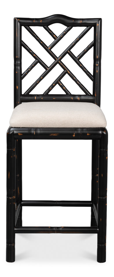 American Home Furniture | Sarreid - Brighton Counter Stool - Antique Black