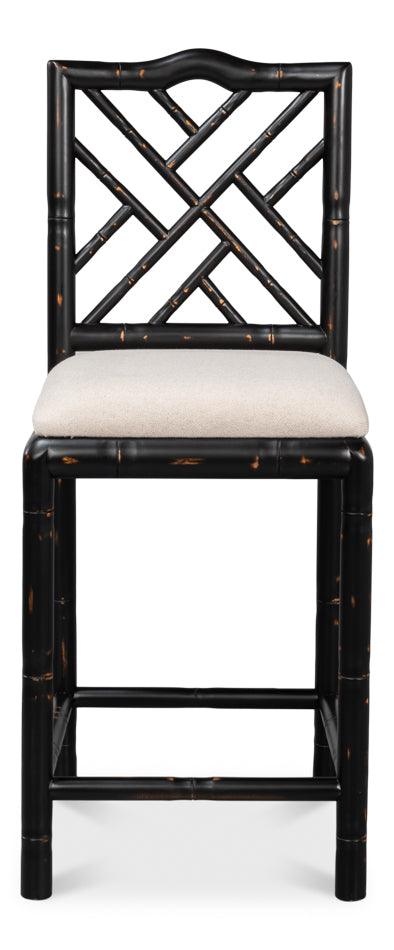 Sarreid Brighton Counter Stool - Antique Black BAR STOOLS + COUNTER STOOLS