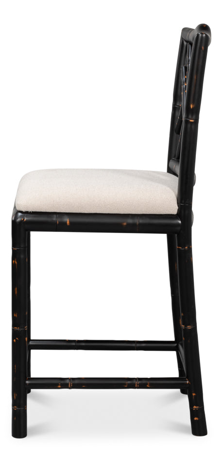 American Home Furniture | Sarreid - Brighton Counter Stool - Antique Black