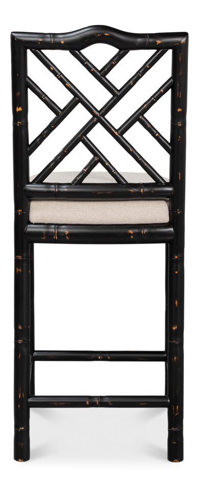 American Home Furniture | Sarreid - Brighton Counter Stool - Antique Black