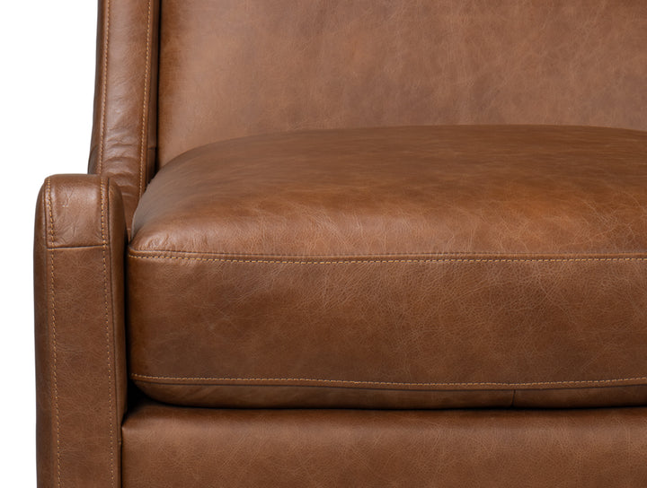 American Home Furniture | Sarreid - Brandy Accent Chair In Distilled Leather