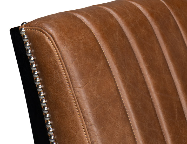 American Home Furniture | Sarreid - Agave Slipper Chair In Distilled Leather