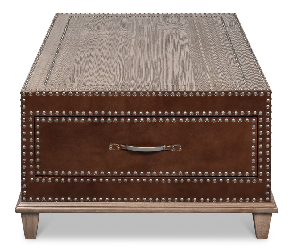 American Home Furniture | Sarreid - Grandon Equestrian Cocktail Table