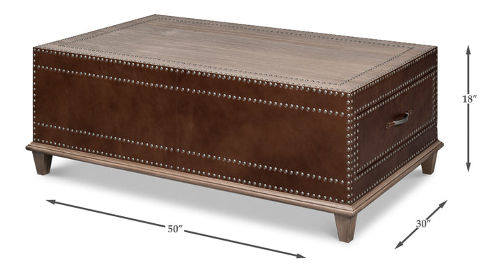 American Home Furniture | Sarreid - Grandon Equestrian Cocktail Table