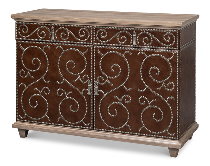 American Home Furniture | Sarreid - Theodore Equestrian Door Chest