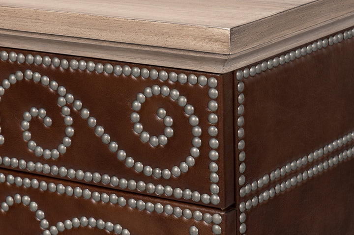 American Home Furniture | Sarreid - Theodore Equestrian Door Chest