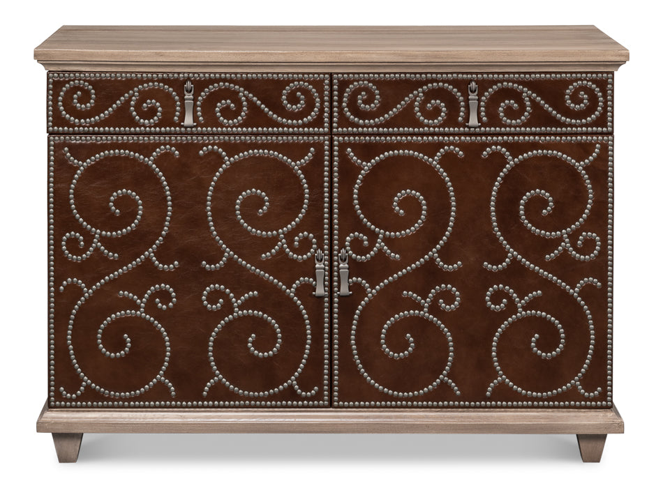 American Home Furniture | Sarreid - Theodore Equestrian Door Chest