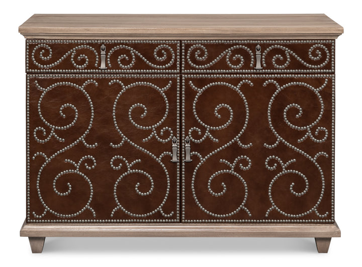 American Home Furniture | Sarreid - Theodore Equestrian Door Chest