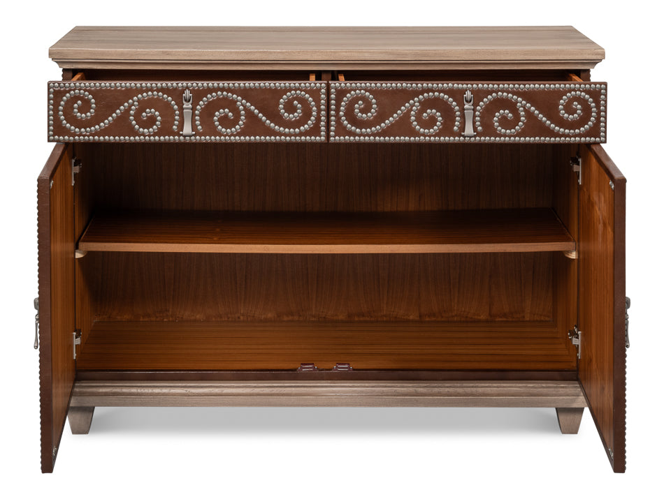 American Home Furniture | Sarreid - Theodore Equestrian Door Chest