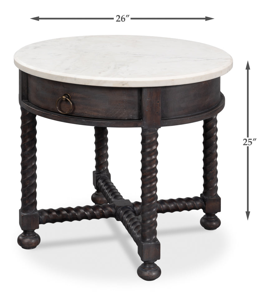 American Home Furniture | Sarreid - Barley Side Table