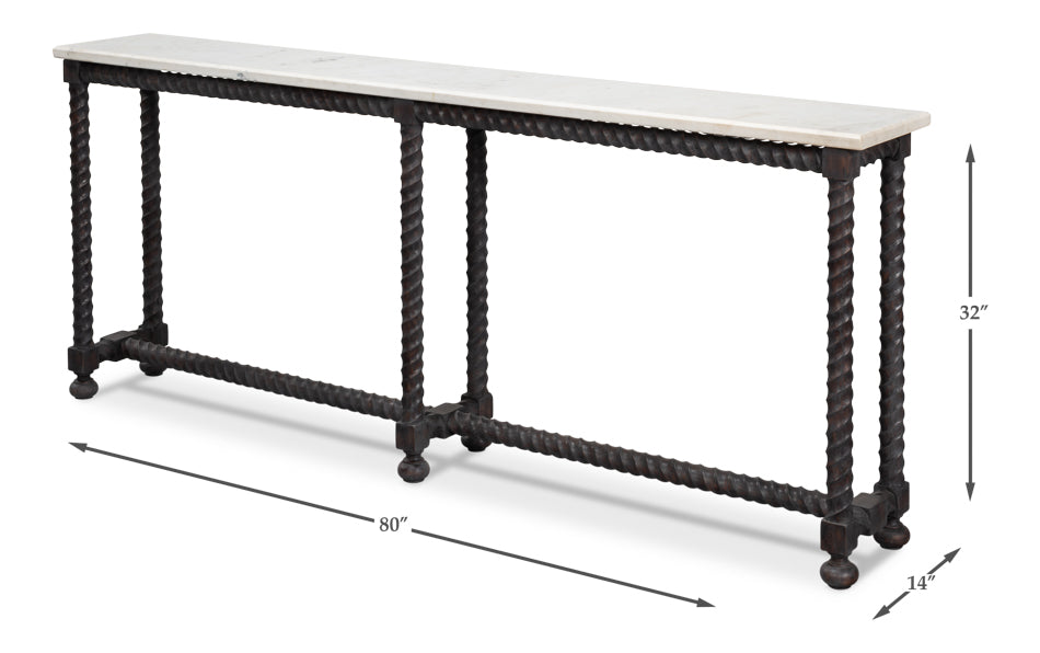 American Home Furniture | Sarreid - Barley Console Table