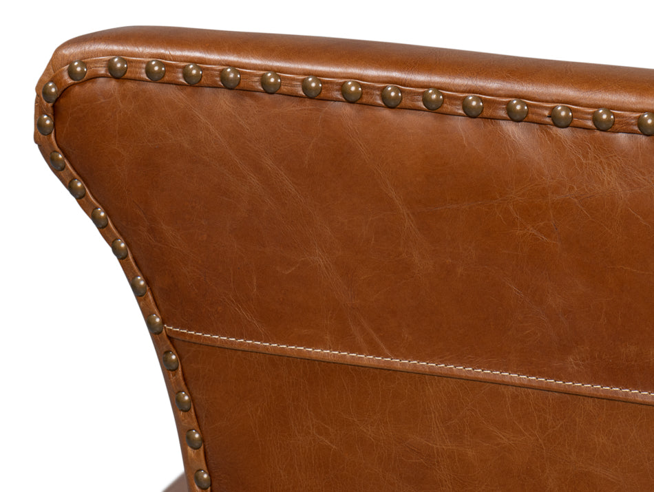 American Home Furniture | Sarreid - Mcmillan Distilled Leather Sofa