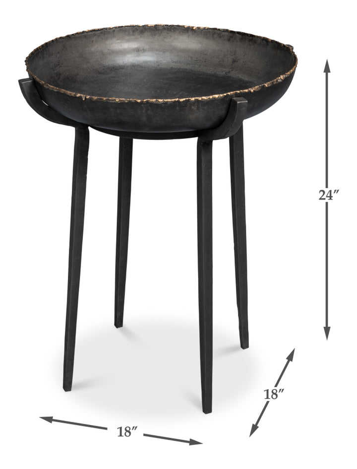 American Home Furniture | Sarreid - Beckham Round End Table