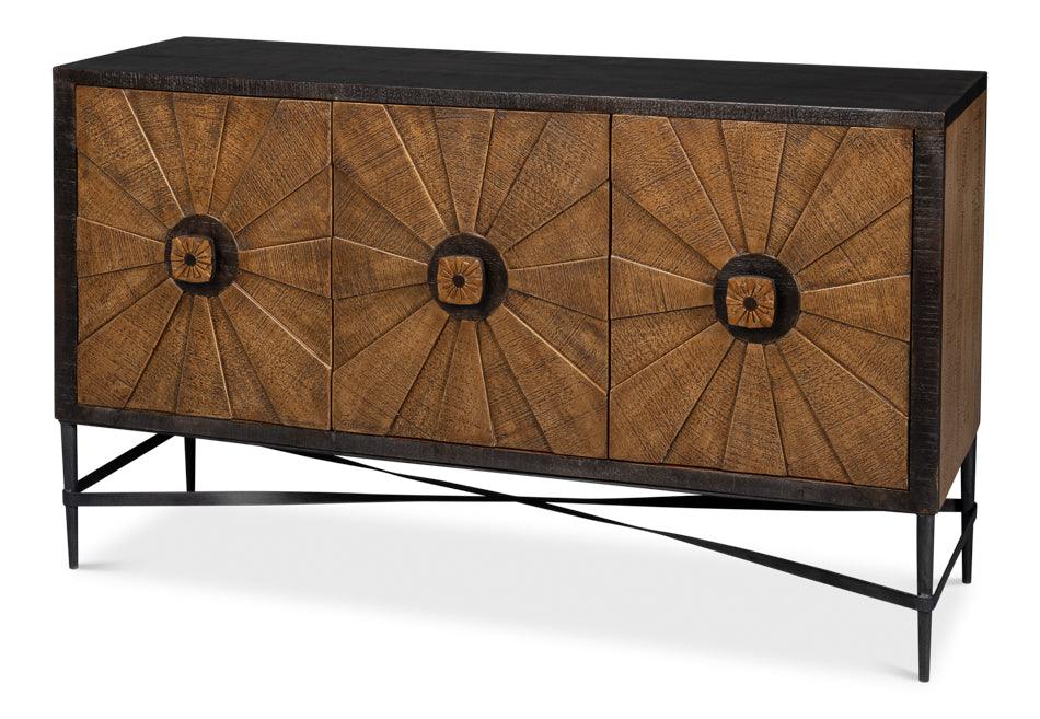 Sarreid Luke 3 Door Sideboard SIDEBOARDS + CREDENZAS