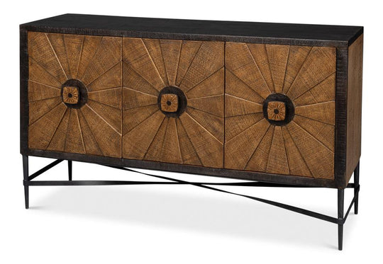 Sarreid Luke 3 Door Sideboard SIDEBOARDS + CREDENZAS