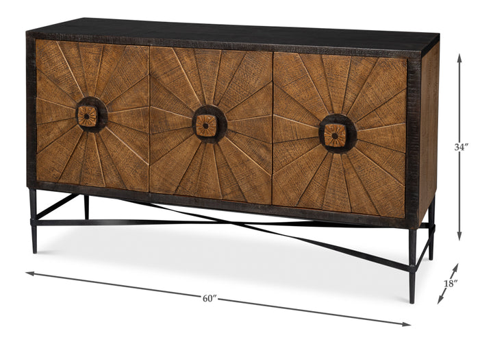 American Home Furniture | Sarreid - Luke 3 Door Sideboard