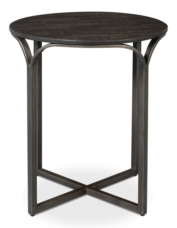 American Home Furniture | Sarreid - Jeromy Iron End Table