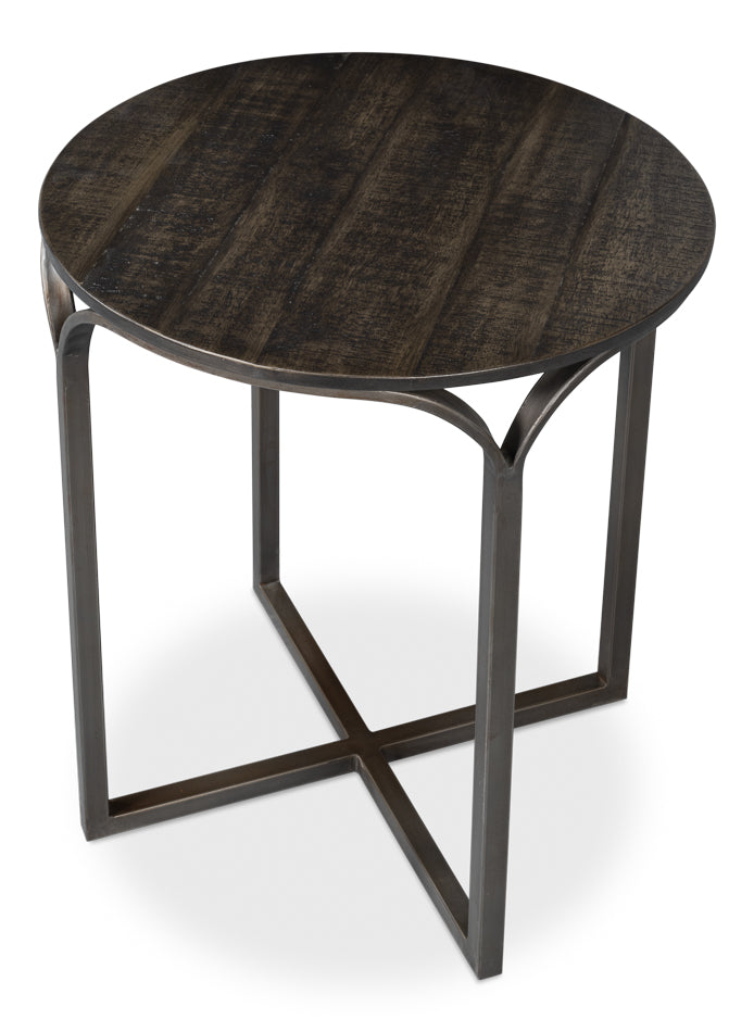 American Home Furniture | Sarreid - Jeromy Iron End Table